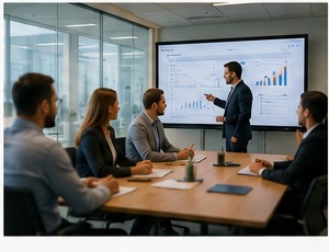 Business strategy meeting